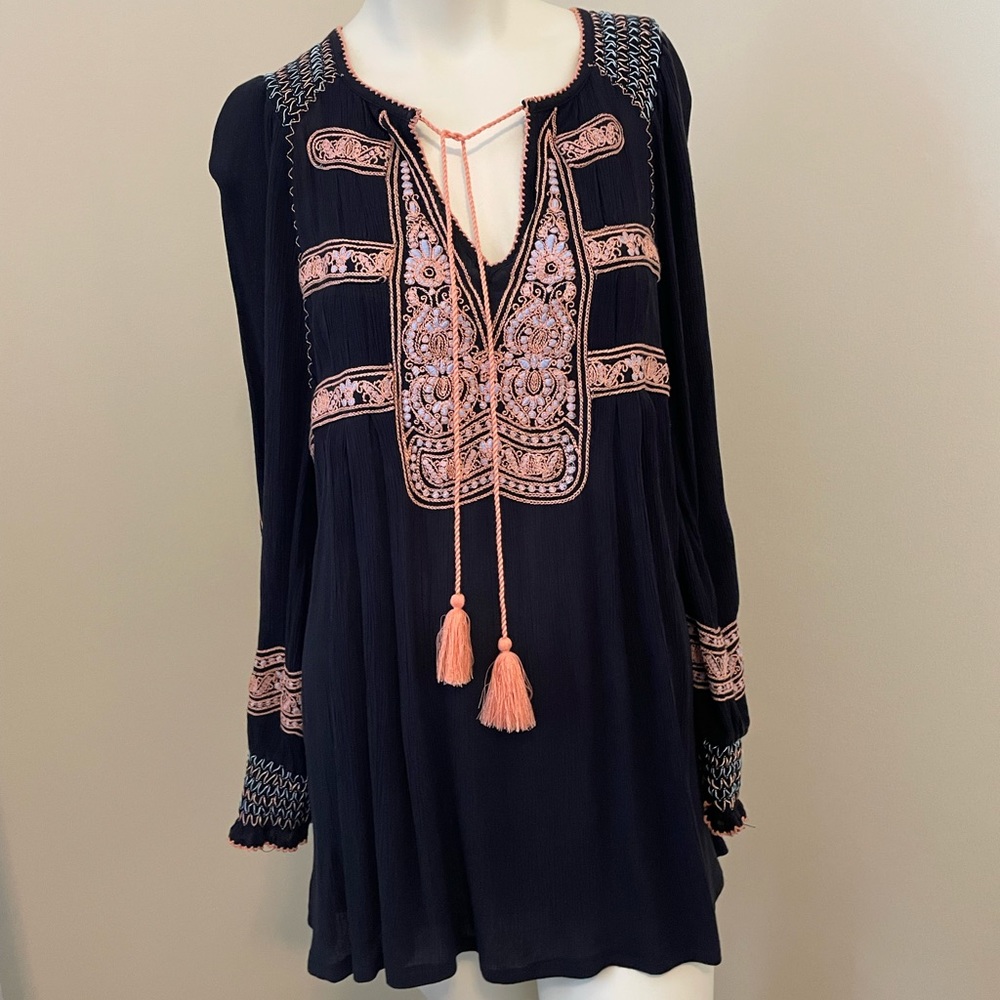 Free people Navy Tunic size S